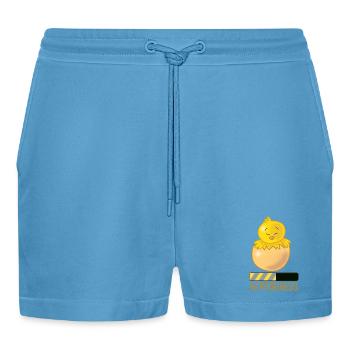 Werdende Mutter - Organic Relaxed Cropped Shorts Made in EU -  Sol Blue - Vorne