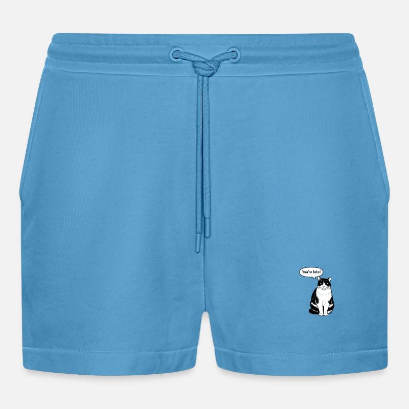 Sei in ritardo - Pantaloncini corti ecologici casual Made in UE - Sol Blue