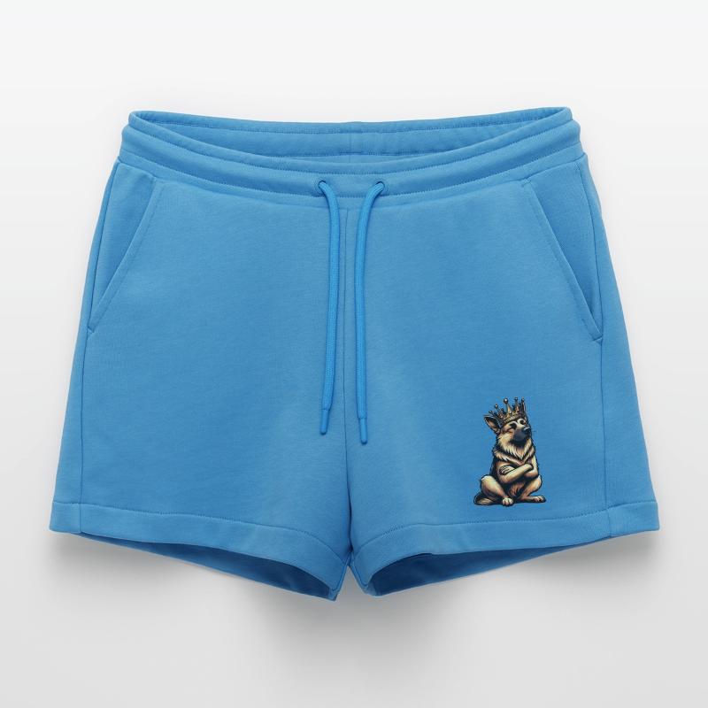 Deutscher Schäferhund Schäferhunde Schäferhunde Organic Relaxed Cropped Shorts Made in EU
