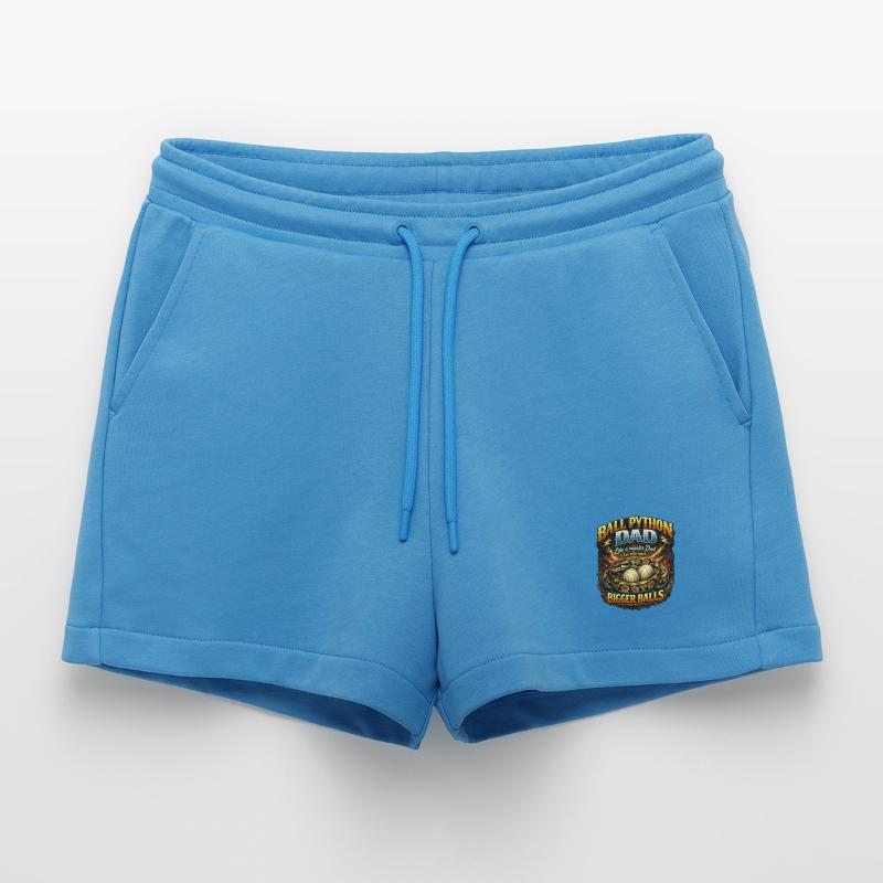 Ball Python Dad Größere Eier Königspython Besitzer Organic Relaxed Cropped Shorts Made in EU