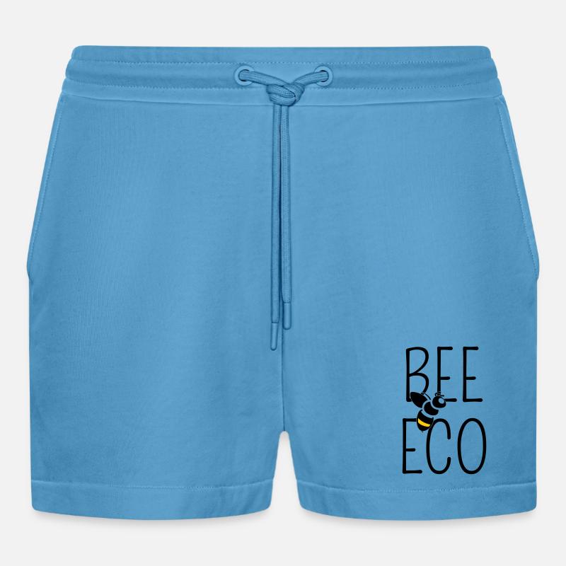 Abeille Engagée Transition Bio - Short bio décontracté court fabriqué en UE -  Sol Blue