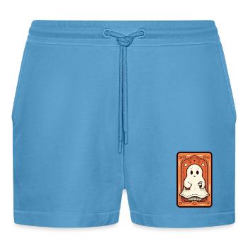 Orange Geist Tarot Karte - Organic Relaxed Cropped Shorts Made in EU -  Sol Blue - Vorne
