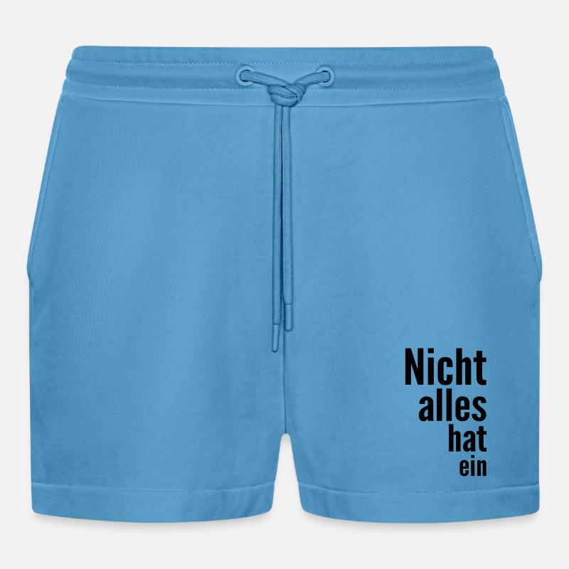 Not everything has a - Organic Relaxed Cropped Shorts Made in EU -  Sol Blue