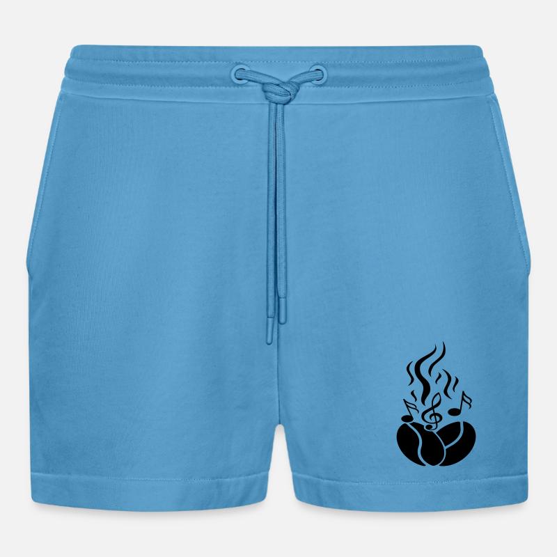 Kaffeebohnen mit Noten - Organic Relaxed Cropped Shorts Made in EU -  Sol Blue