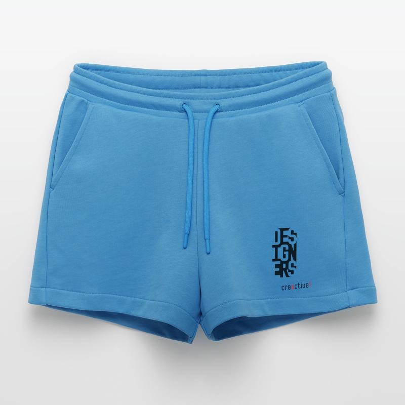 Creactive Designer – Creative Typography Design Organic Relaxed Cropped Shorts Made in EU