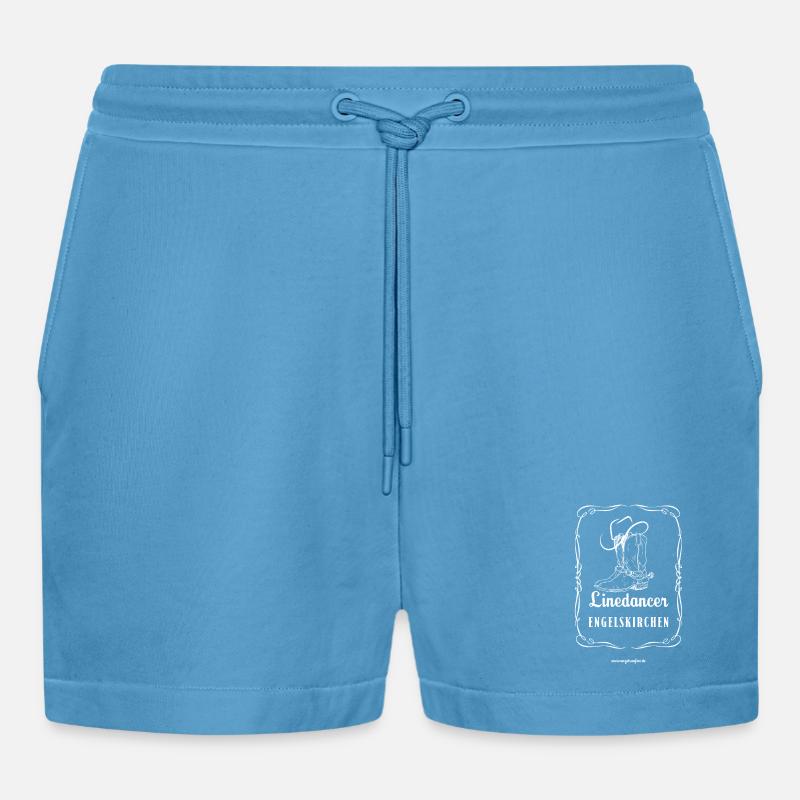 Linedancer Engelskirchen Old Time Linedance Shirt - Organic Relaxed Cropped Shorts Made in EU -  Sol Blue