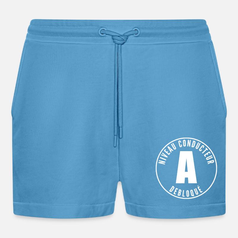 Junge Lizenz - Organic Relaxed Cropped Shorts Made in EU -  Sol Blue
