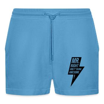 Cadeau Mr Right Bachelor Design - Short bio décontracté court fabriqué en UE -  Sol Blue - Devant