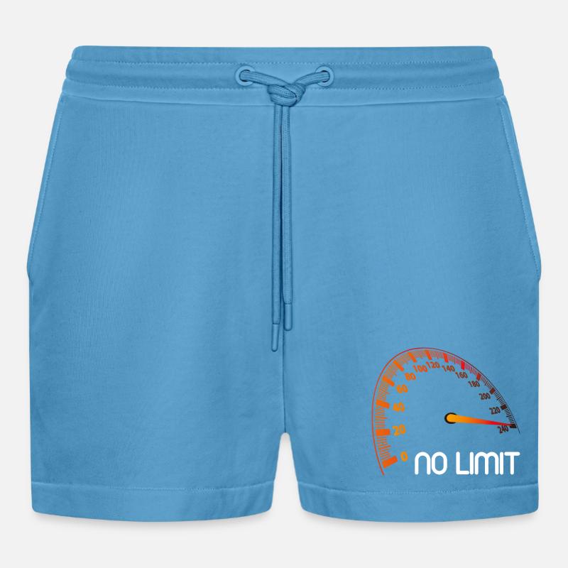 Speedometer - Ingen grænse - Organic relaxed cropped shorts made in EU - Sol Blue