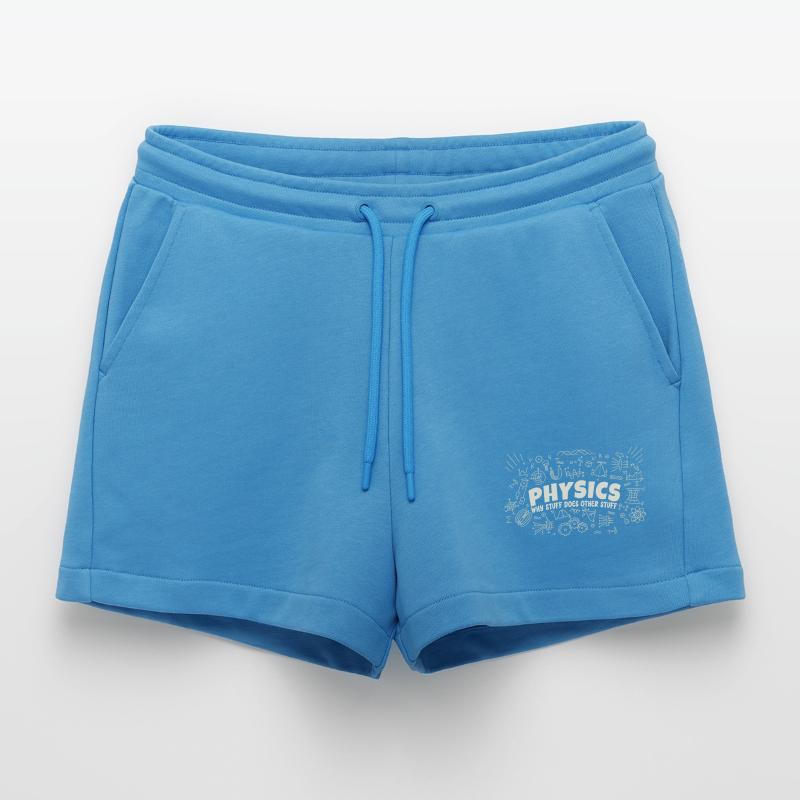 Physics Why Stuff Does Other Stuff | Funny Physici Organic Relaxed Cropped Shorts Made in EU