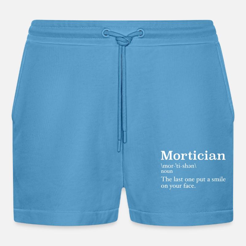 Bestatter Definition Studentin der Leichenkunde - Organic Relaxed Cropped Shorts Made in EU -  Sol Blue