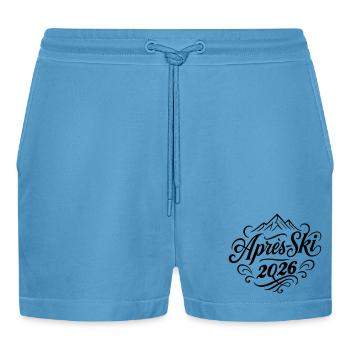 Apres Ski 2026 - Organic Relaxed Cropped Shorts Made in EU -  Sol Blue - Vorne