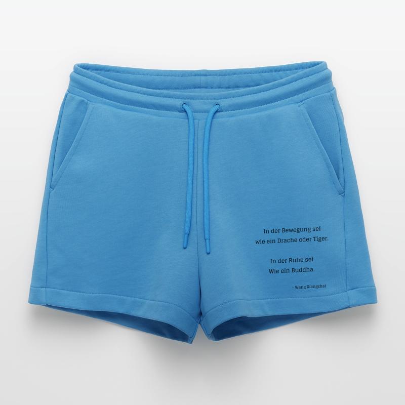 In der Bewegung sei wie ein Drache oder Tiger Organic Relaxed Cropped Shorts Made in EU