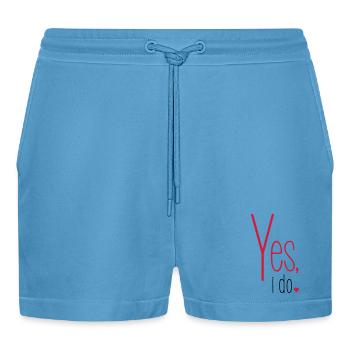 Oui je fais bachelorette party mariée groomheart - Short bio décontracté court fabriqué en UE -  Sol Blue - Devant