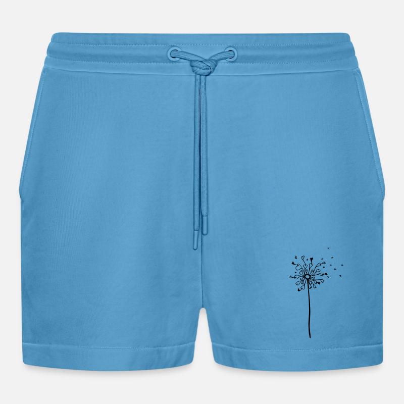 HERZig-lich - Das Original by heavenlygoods - Organic Relaxed Cropped Shorts Made in EU -  Sol Blue
