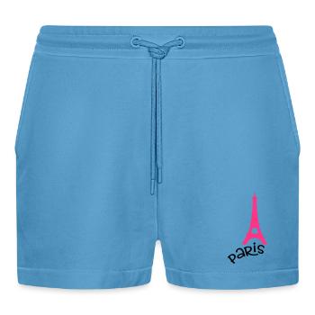 Paris - Organic Relaxed Cropped Shorts Made in EU -  Sol Blue - Vorne