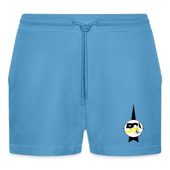 59 Nord-Logo - Organic Relaxed Cropped Shorts Made in EU -  Sol Blue - Vorne