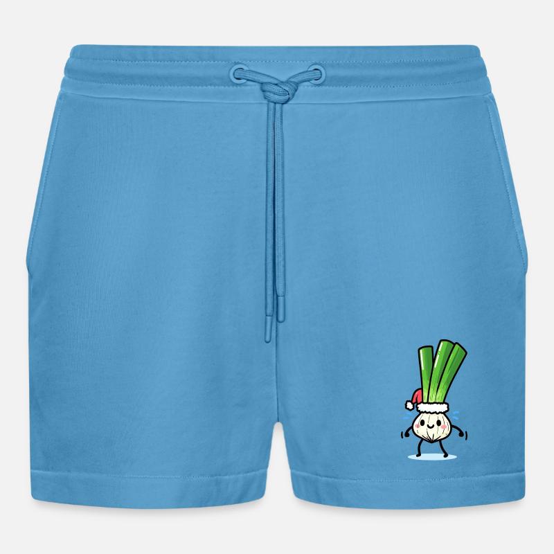 Saint-Nicolas mignon oignon de printemps - Short bio décontracté court fabriqué en UE -  Sol Blue