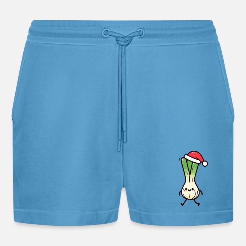 Linge de Noël de Saint-Nicolas - Short bio décontracté court fabriqué en UE -  Sol Blue