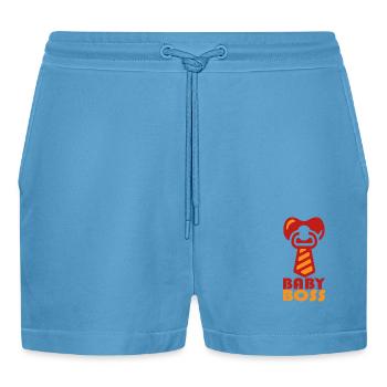 baby boss- Baby Boss Costume Devise Party Baby - Short bio décontracté court fabriqué en UE -  Sol Blue - Devant
