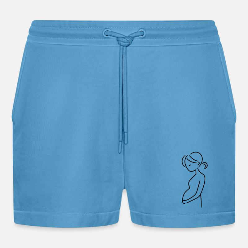enceinte - Short bio décontracté court fabriqué en UE -  Sol Blue