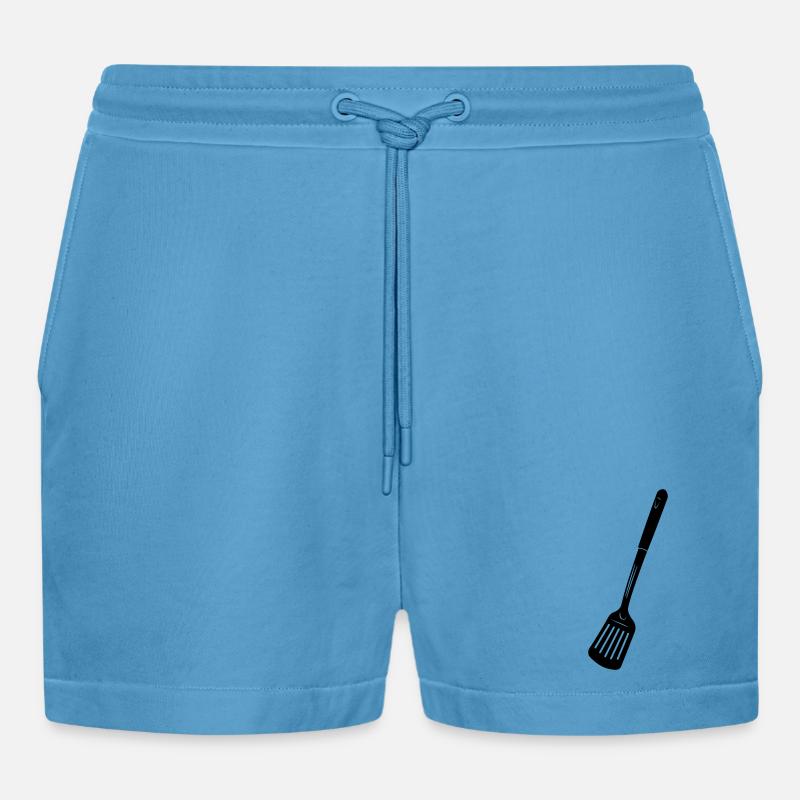Küchenutensilien Fritteuse oder Backlöffel - Organic Relaxed Cropped Shorts Made in EU -  Sol Blue