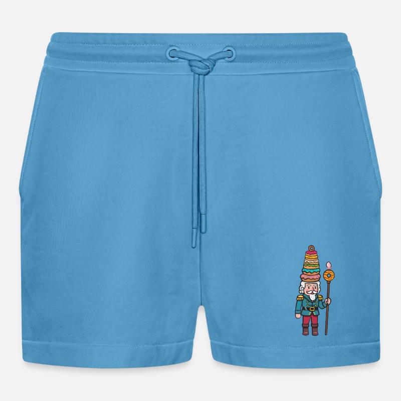 donut cracker nutcracker - Organic Relaxed Cropped Shorts Made in EU -  Sol Blue