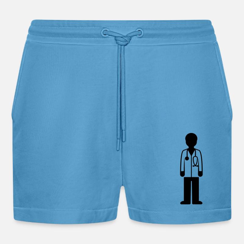 Docteur Docteur - Short bio décontracté court fabriqué en UE -  Sol Blue