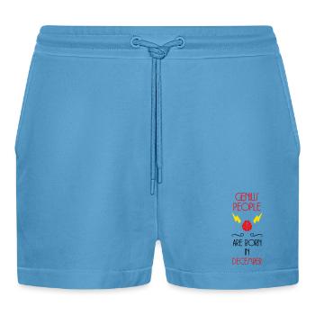 Cadeau Anniversaire Génies Naissent en Décembre - Short bio décontracté court fabriqué en UE -  Sol Blue - Devant