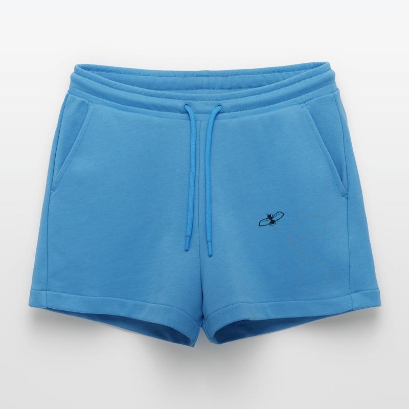 Fly Dashed Line Organic Relaxed Cropped Shorts Made in EU