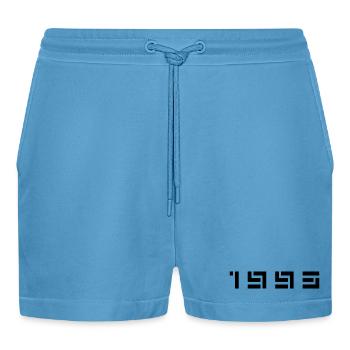 Year of Birth Birthday Born In - Made in 1993 - Organic Relaxed Cropped Shorts Made in EU -  Sol Blue - Front