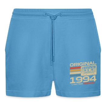 Original 1994 Vintage Vintage Rétro Anniversaire - Short bio décontracté court fabriqué en UE -  Sol Blue - Devant