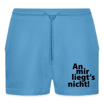 an mir liegts nicht - Organic Relaxed Cropped Shorts Made in EU -  Sol Blue - Vorne