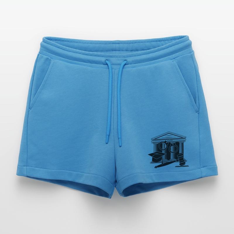 Logo des Gerichts, des Richters oder des Anwalts Organic Relaxed Cropped Shorts Made in EU