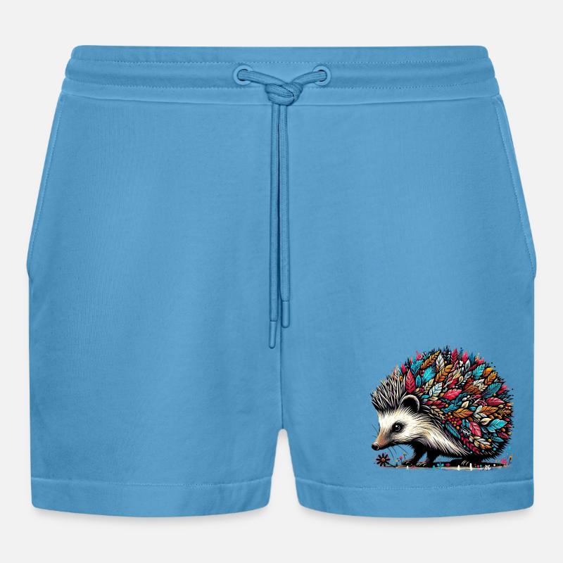 Igel - Organic Relaxed Cropped Shorts Made in EU -  Sol Blue
