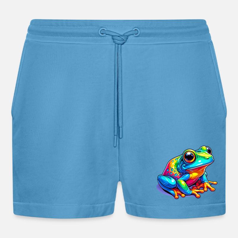 Grenouille - Short bio décontracté court fabriqué en UE -  Sol Blue