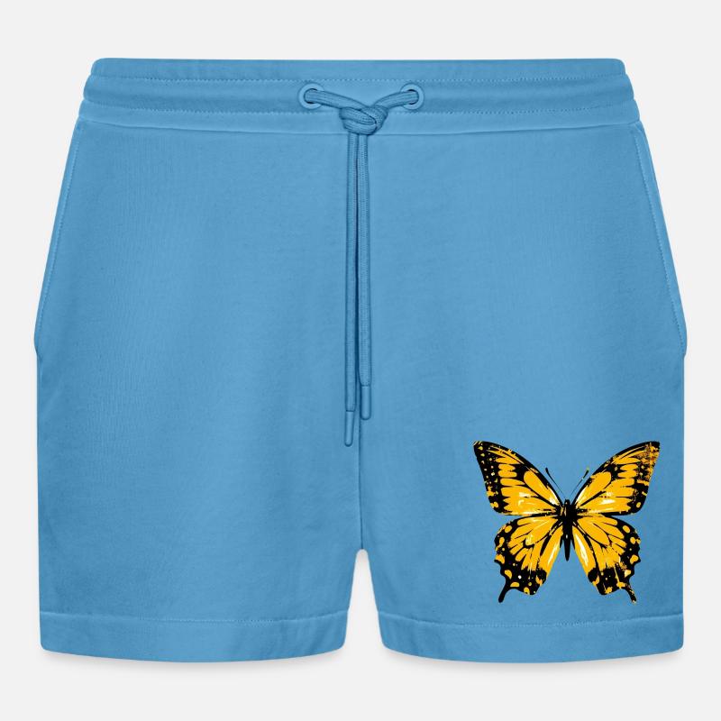 Papillon - Short bio décontracté court fabriqué en UE - Sol Blue
