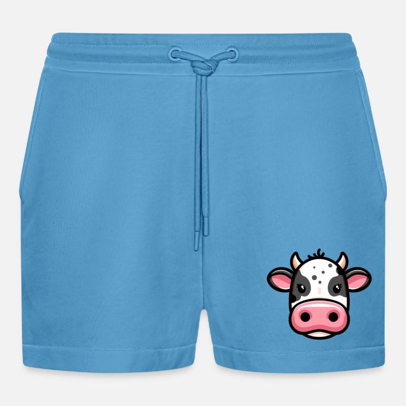 Mucca - Pantaloncini corti ecologici casual Made in UE - Sol Blue