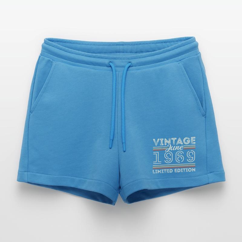 Juni 1969 Juni Geburtstagsgeschenk Juni 1969 Organic Relaxed Cropped Shorts Made in EU