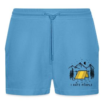 Camping camping-car - Short bio décontracté court fabriqué en UE -  Sol Blue - Devant