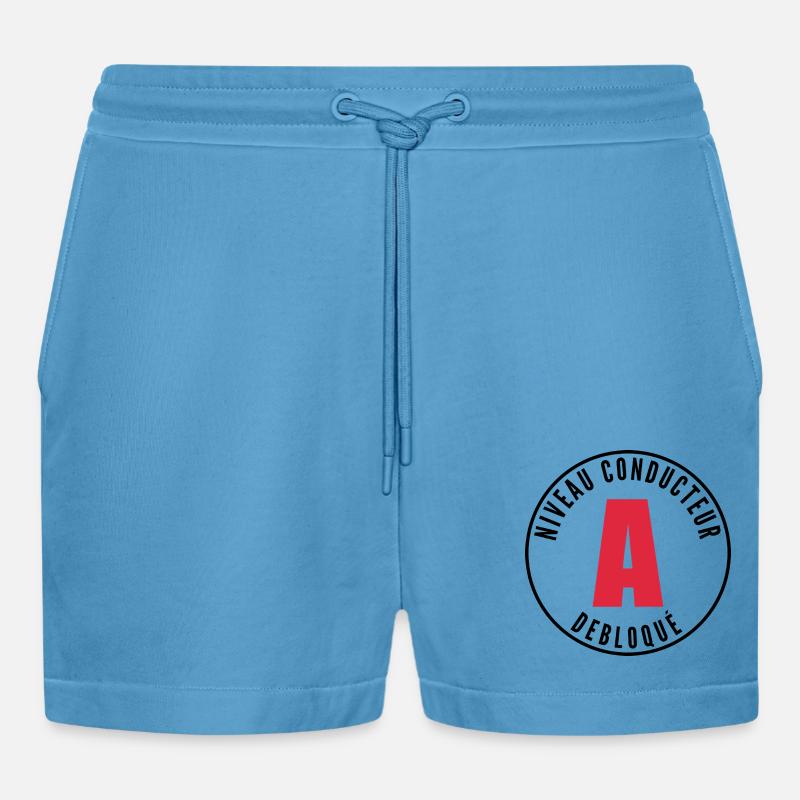 Junge Lizenz - Organic Relaxed Cropped Shorts Made in EU -  Sol Blue