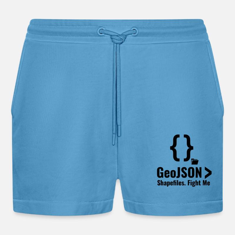 Debatte über GeoJSON-Shapefiles GIS-Datenformat - Organic Relaxed Cropped Shorts Made in EU -  Sol Blue