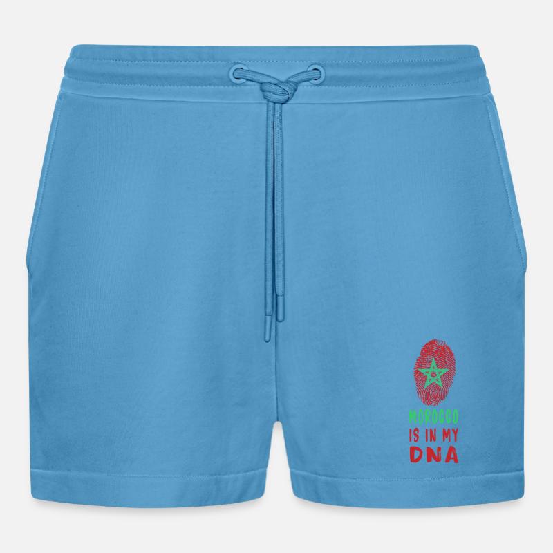 Le Maroc est dans mon ADN / idée cadeau - Short bio décontracté court fabriqué en UE -  Sol Blue