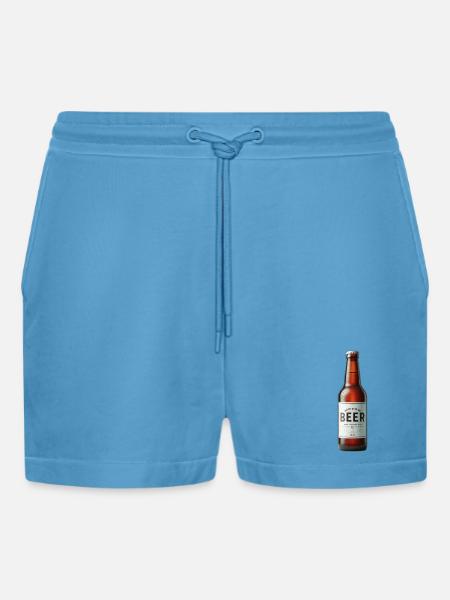 Bier - Organic Relaxed Cropped Shorts Made in EU - Sol Blue
