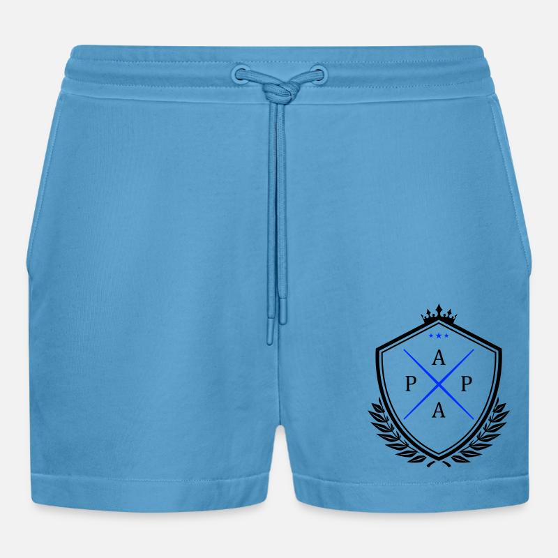 Écusson de papa papa - Short bio décontracté court fabriqué en UE - Sol Blue