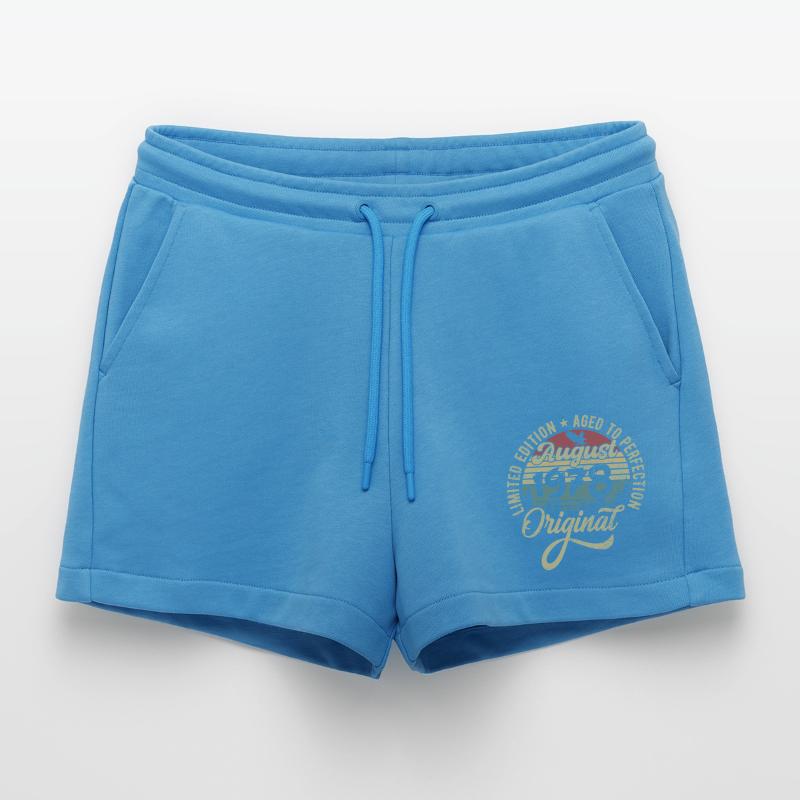 August 1978 Geburtstagsgeschenk August 1978 August Organic Relaxed Cropped Shorts Made in EU