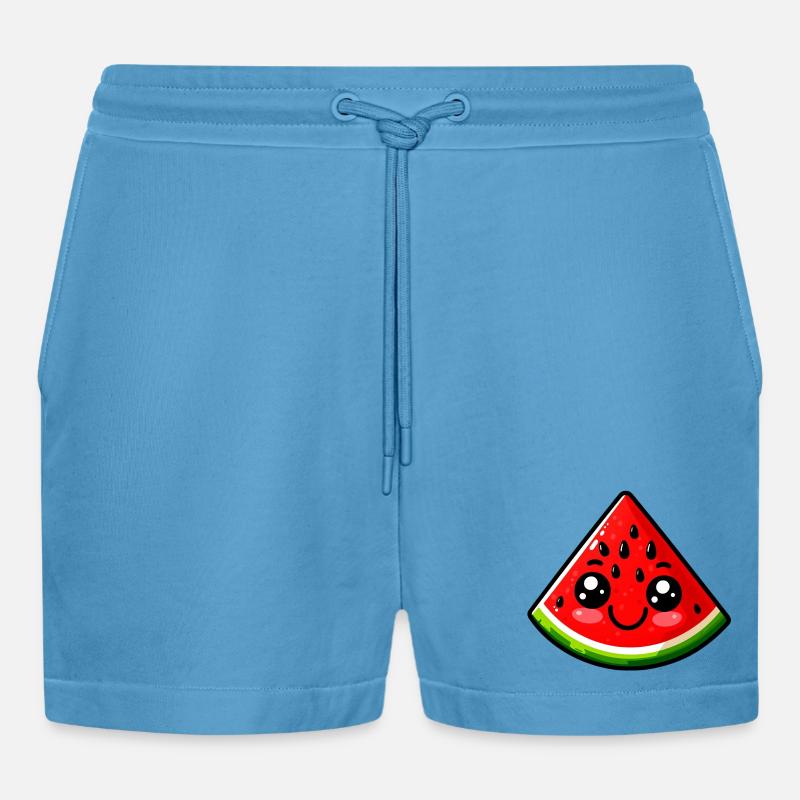 Pastèque Pastèques - Short bio décontracté court fabriqué en UE -  Sol Blue