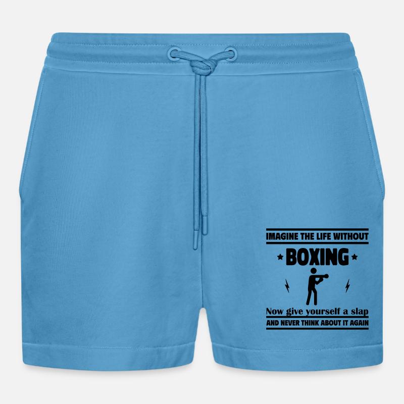 Stell dir ein Leben ohne Boxen vor: unmöglich - Organic Relaxed Cropped Shorts Made in EU -  Sol Blue