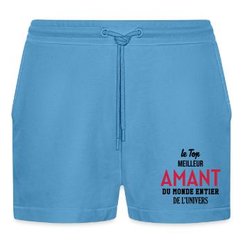 Amant / Maîtresse / Sexy / Sexe / Drague / Mariage - Short bio décontracté court fabriqué en UE -  Sol Blue - Devant