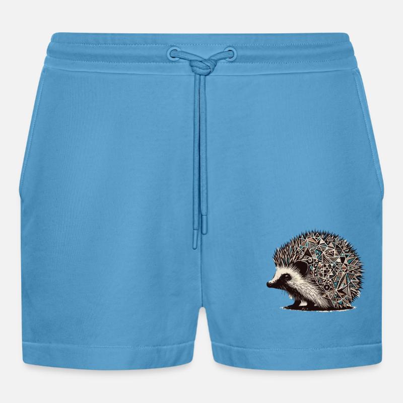 Igel - Organic Relaxed Cropped Shorts Made in EU -  Sol Blue